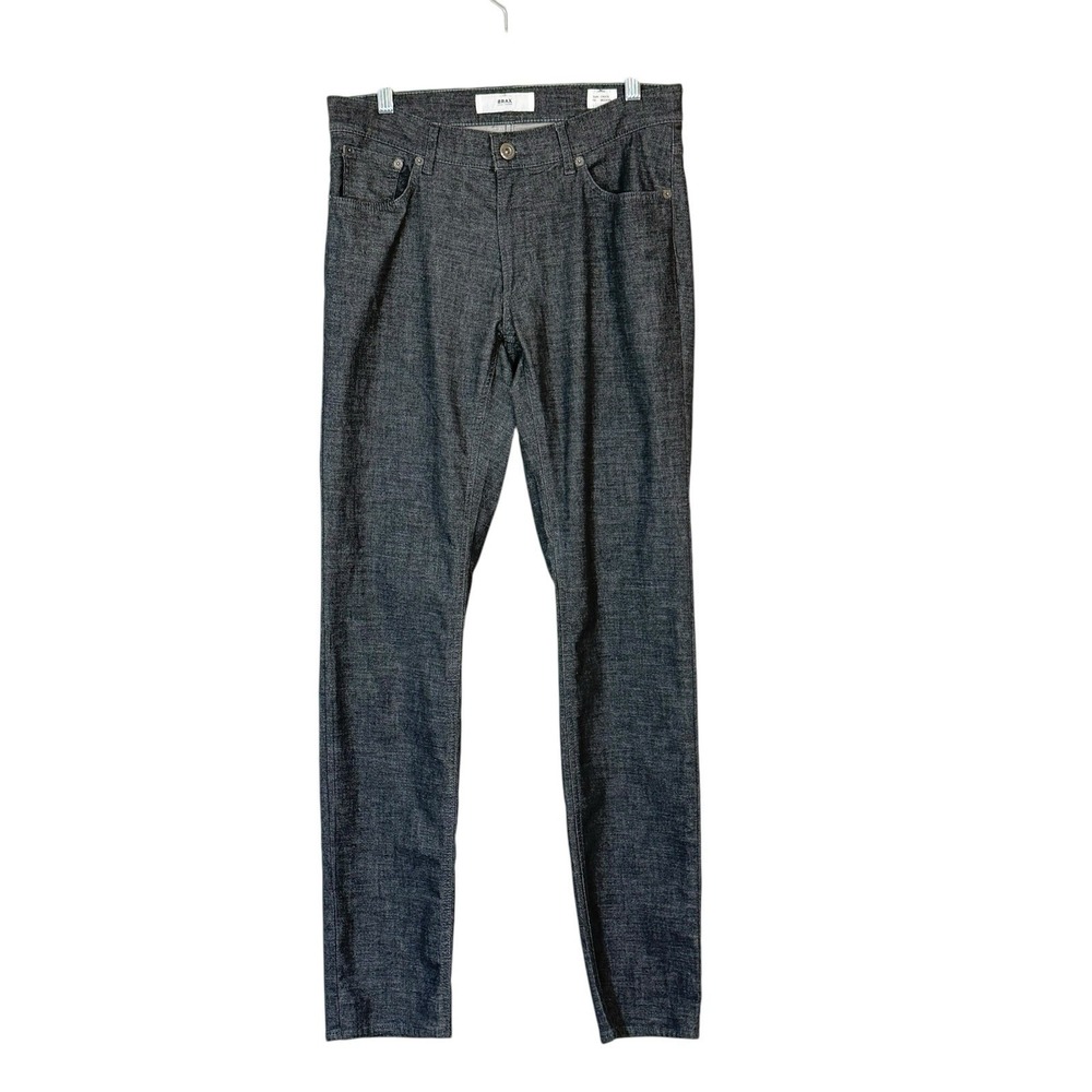 Brax Feel Good Pants Mens Fit 32X34 Gray Chuck Modern Fit Stretch Chino Casual